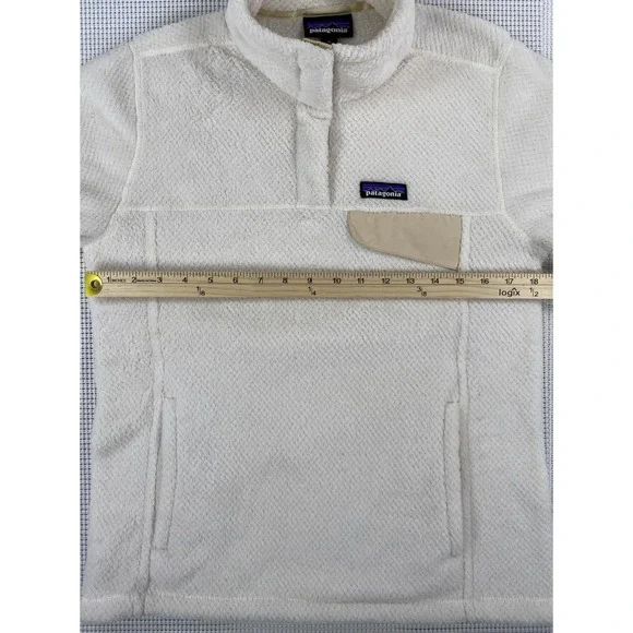 Patagonia Re-Tool Snap-T Fleece Pullover White Women's Medium - Picture 4 of 8